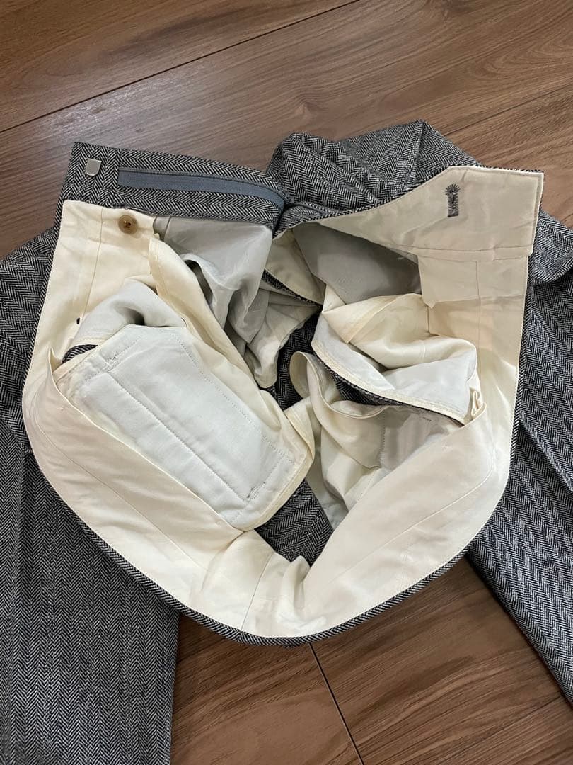 極美品　バーバリー　ヘリンボーン　スーツセットアップ　Burberry