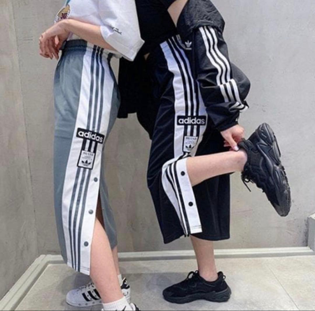 【極美品】adidas ADIBREAKSKIRT ブラック ロングスカート L