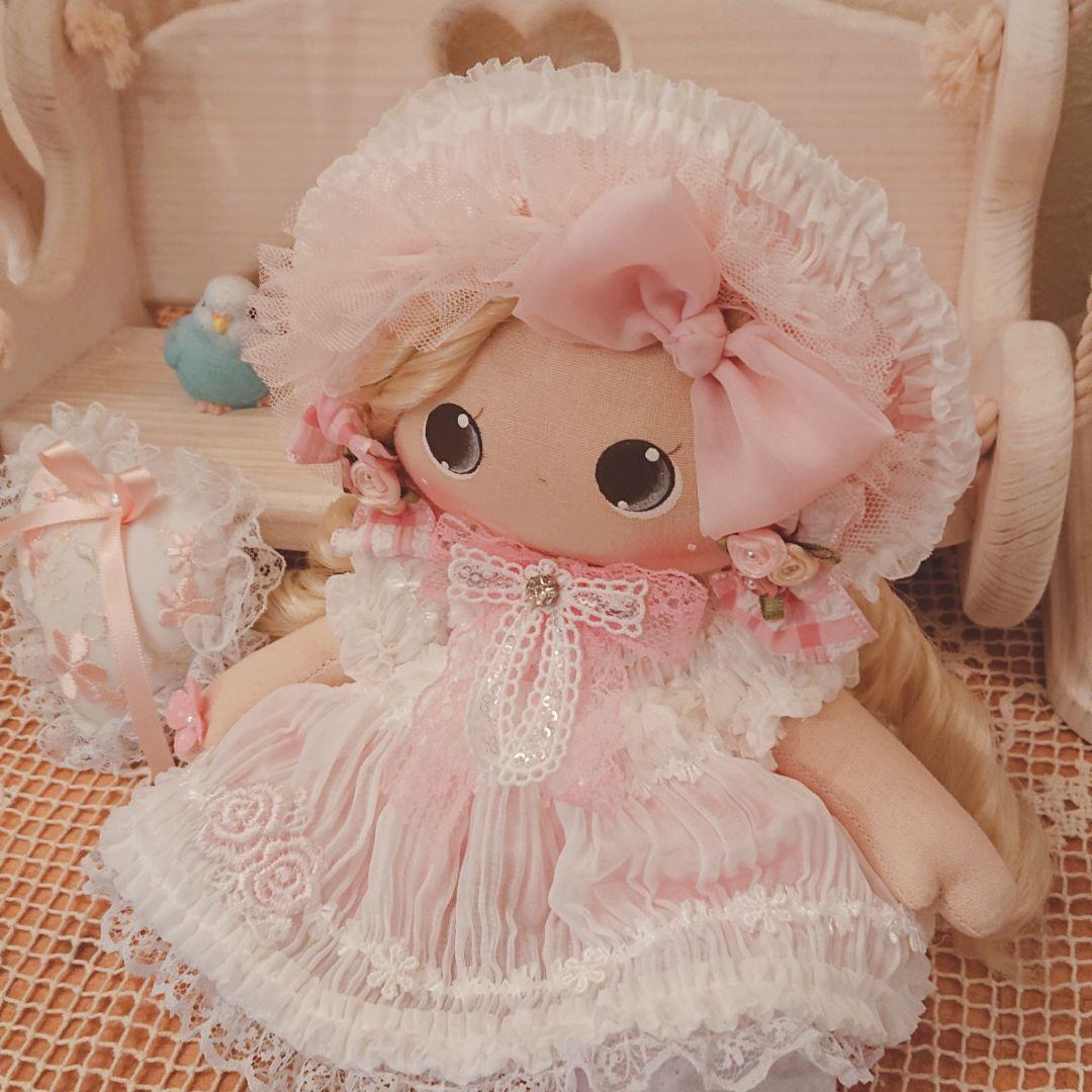 ❁ハンドメイドドール❁カントリードール❁人形❁ロリータ❁ロリータボンネット