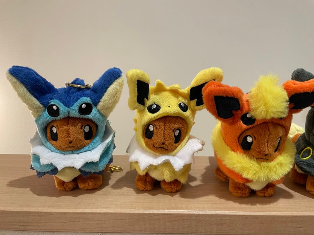 ポケモンセンター　イーブイ　マスコット　ポンチョ　ぬいぐるみ　7体セット