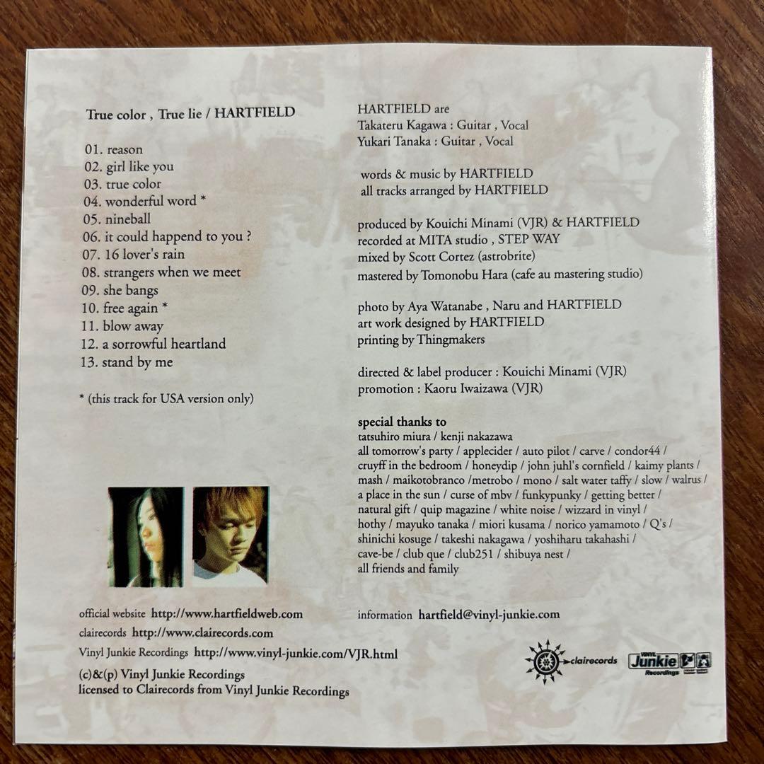 HARTFIELD 『True color, True lie』 CD US盤