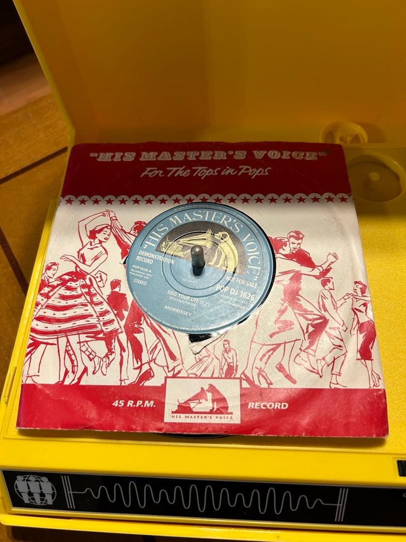 激レア　レコード　非売品　モリッシー　7インチ Sing Your Life