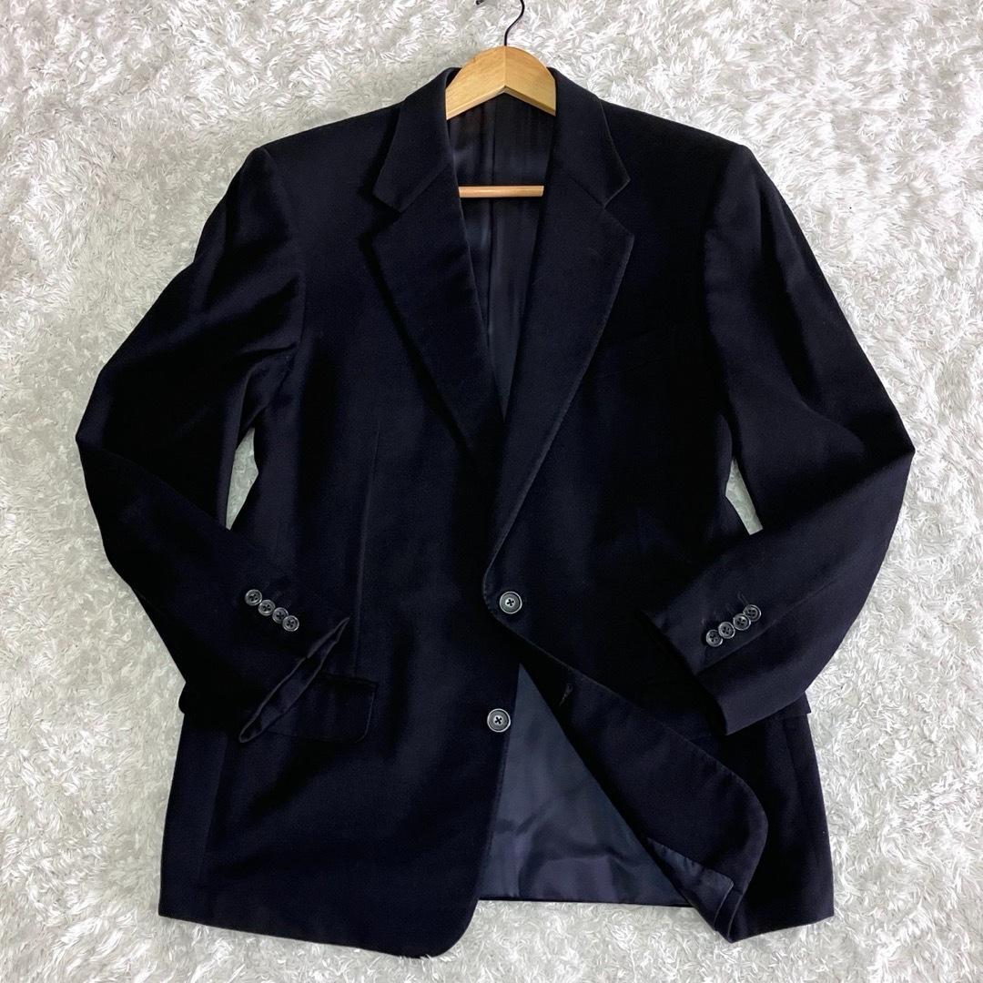 美品 エルメネジルド ゼニア　テーラードジャケット カシミヤ ネイビー XL