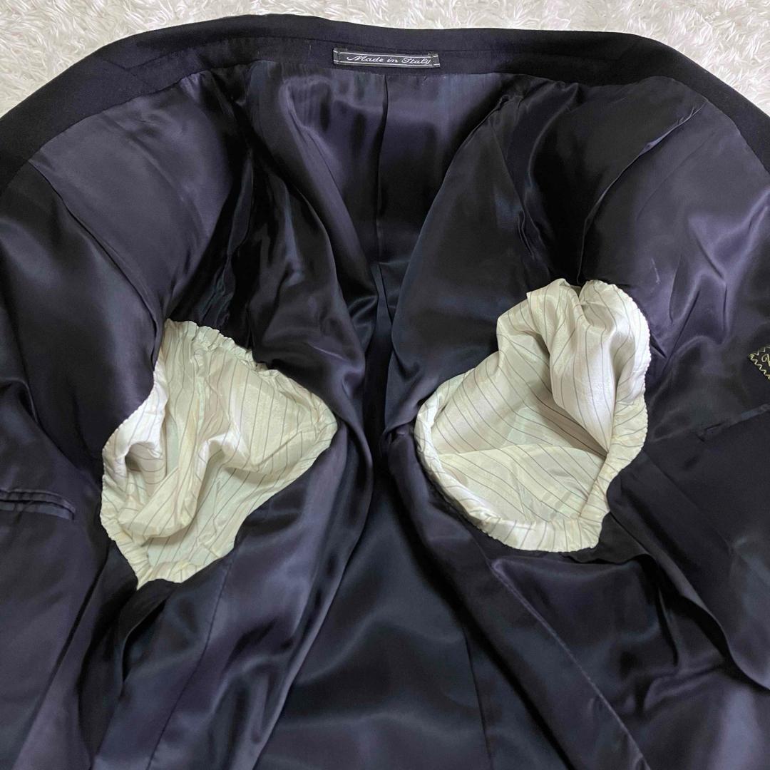 美品 エルメネジルド ゼニア　テーラードジャケット カシミヤ ネイビー XL