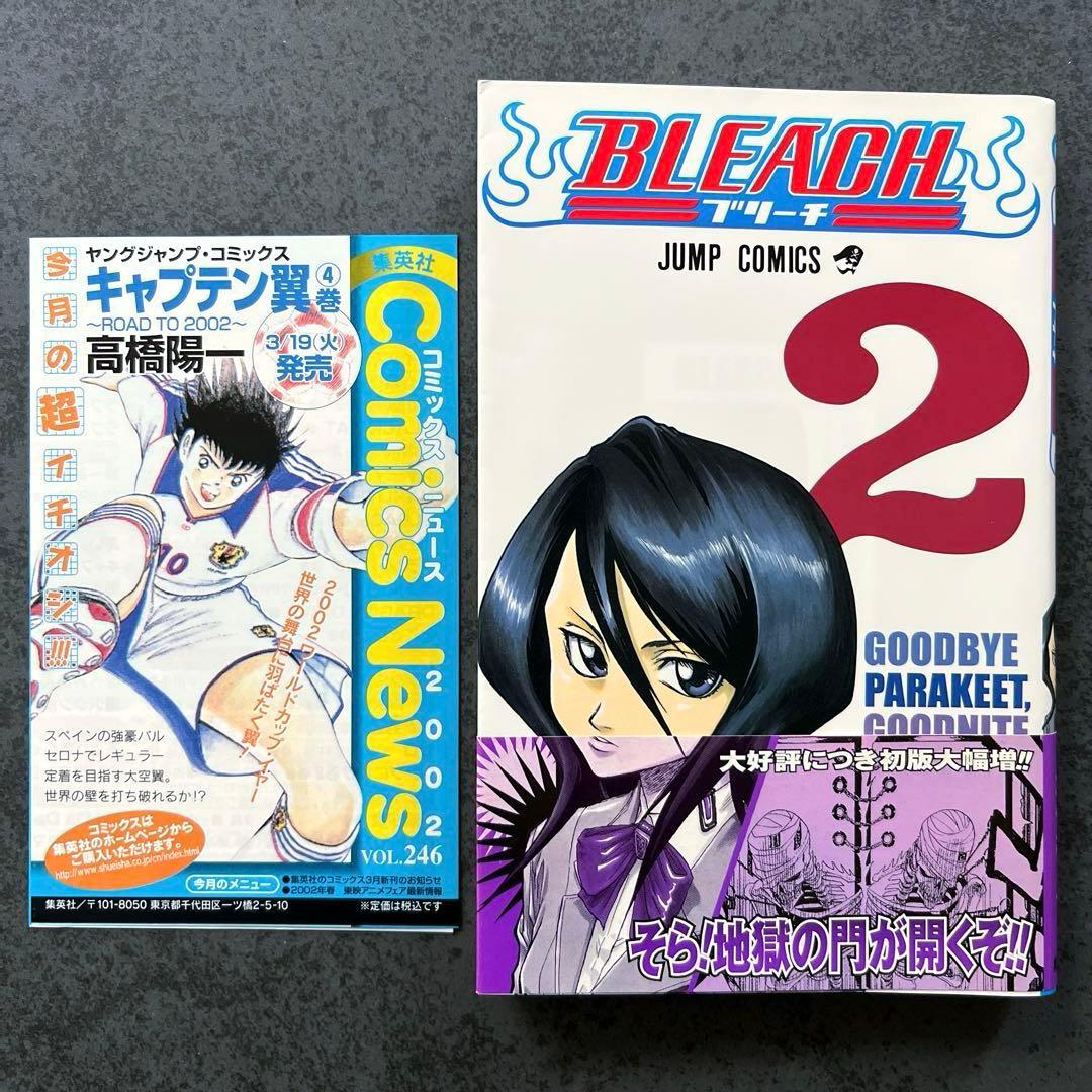 ✴︎初版帯付き✴︎BLEACH 1巻 2巻 久保帯人 チラシ付属 状態良好 美品