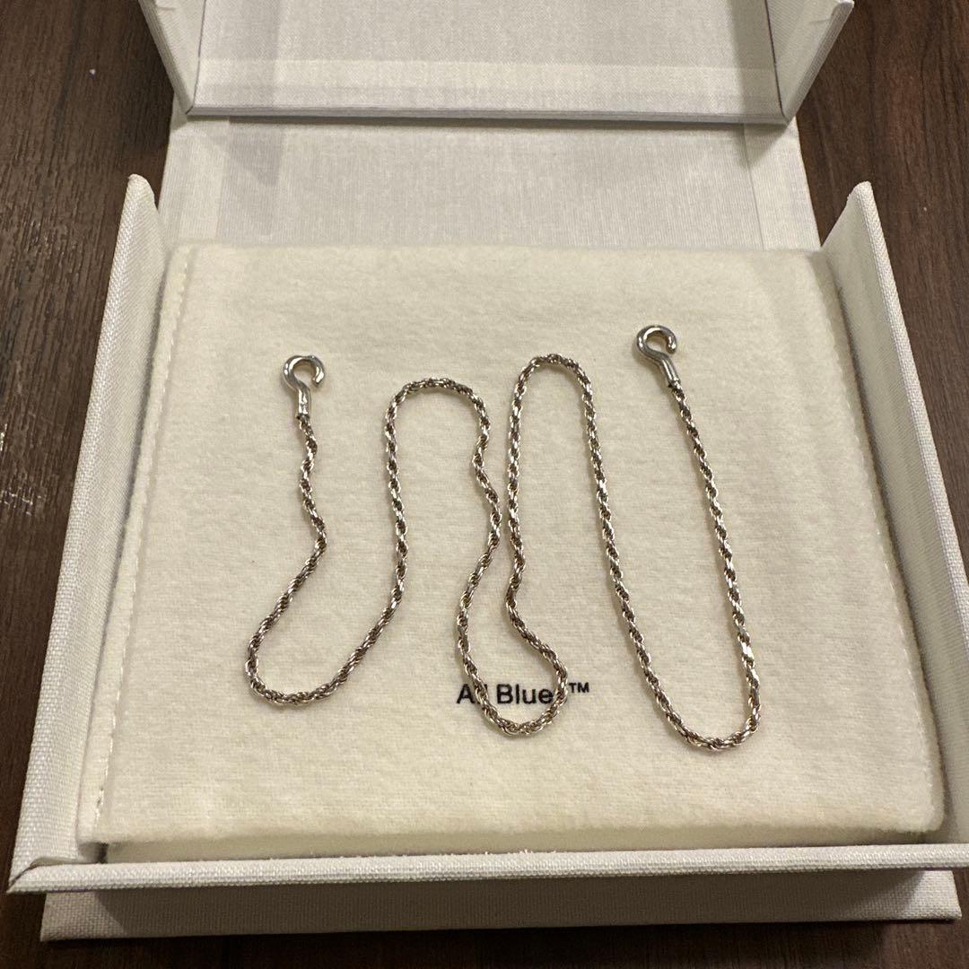 値下げ！All Blues ROPE NECKLACE THICK 42cm