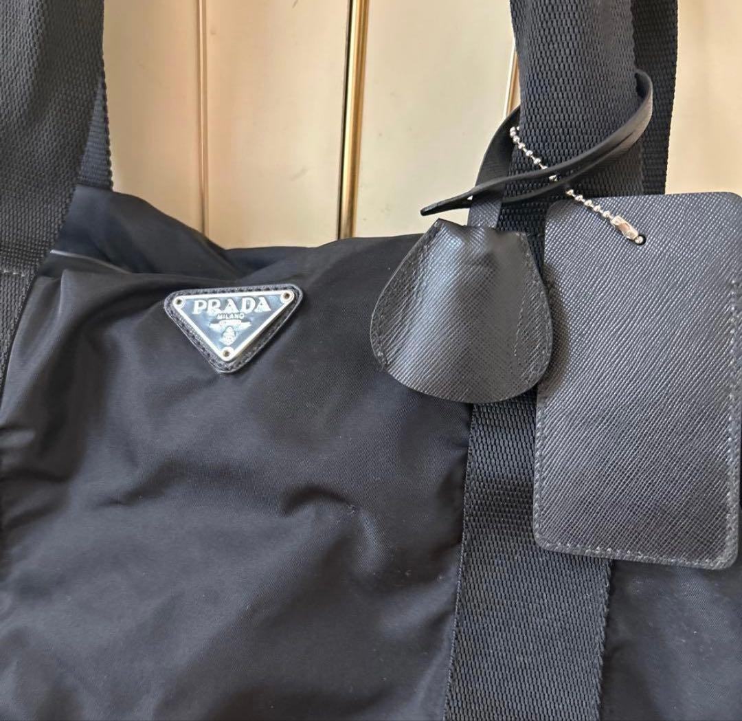 PRADA プラダ　ボストンバッグ　黒　ナイロン製