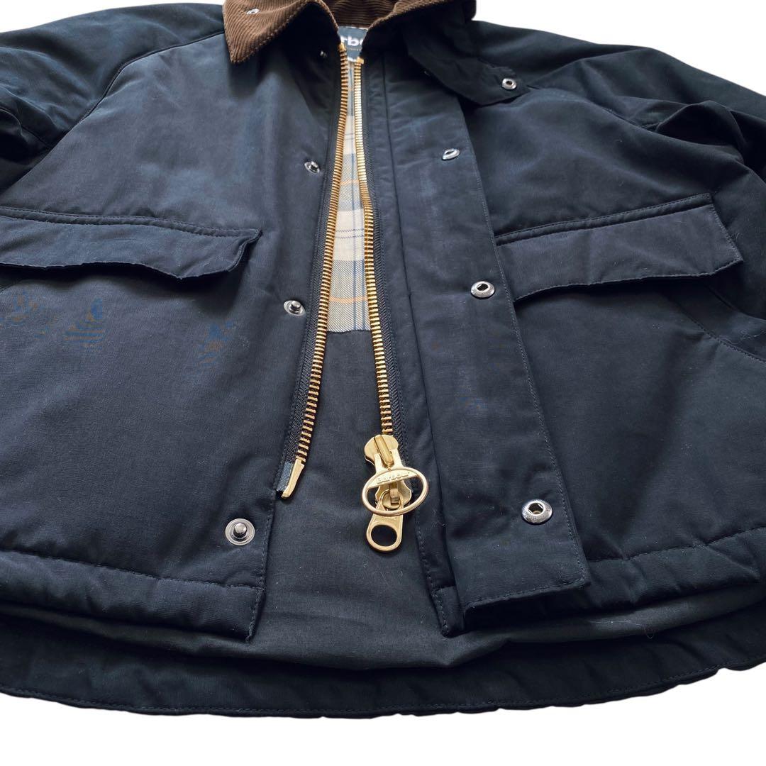 Barbour バブアー別注SPEY ピーチスキン 中綿ブルゾン コーデュロイ襟