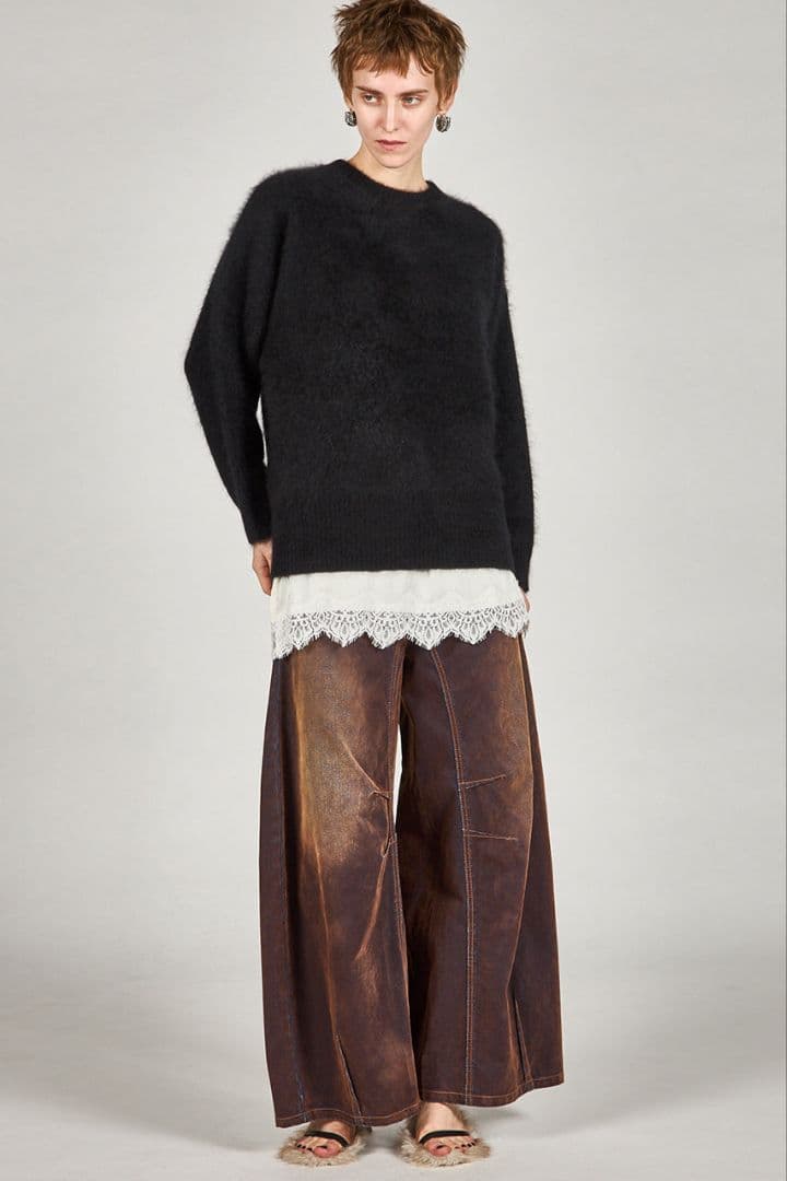 パンツ PRANKPROJECT Flocky Denim Pants CML 38