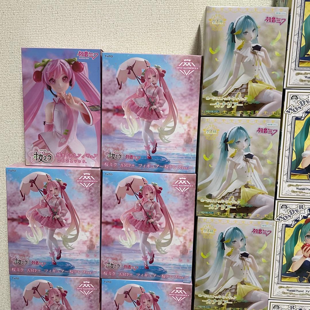 新品未開封　初音ミク　プライフィギュア　28個まとめ売り　桜　AMP ぬースト