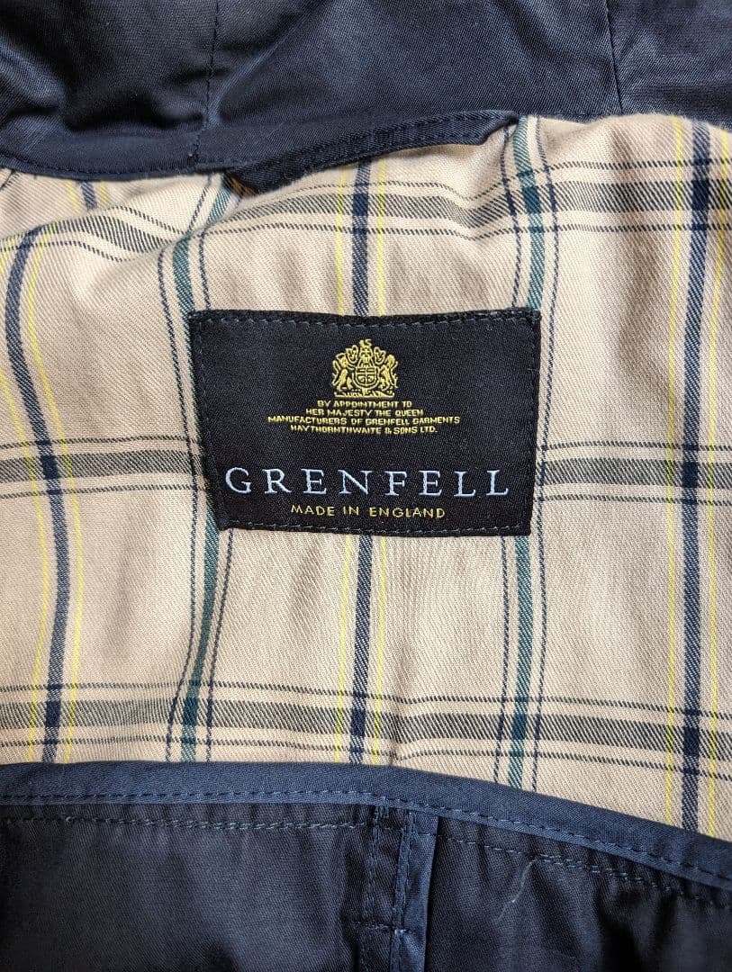 GRENFELL ネイビー　コート　コットン