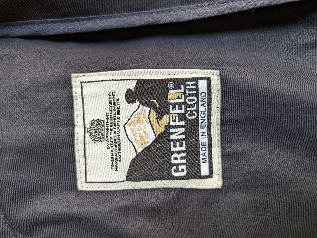 GRENFELL ネイビー　コート　コットン