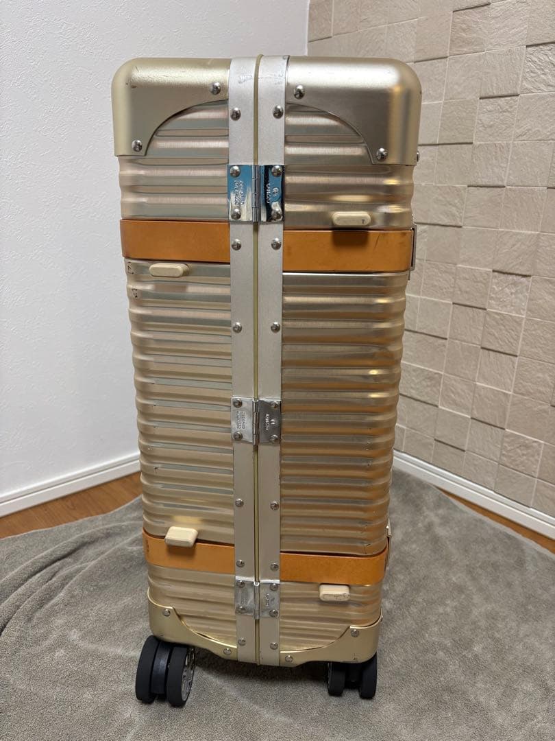 の*び様 LANZZO VIKING アルミスーツケース 47L ゴールド 24