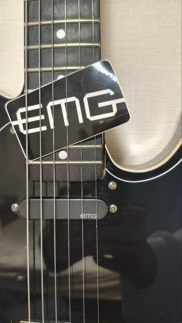 EMGピックアップ ブラックテレキャスターギター＊Fender製ではないです。