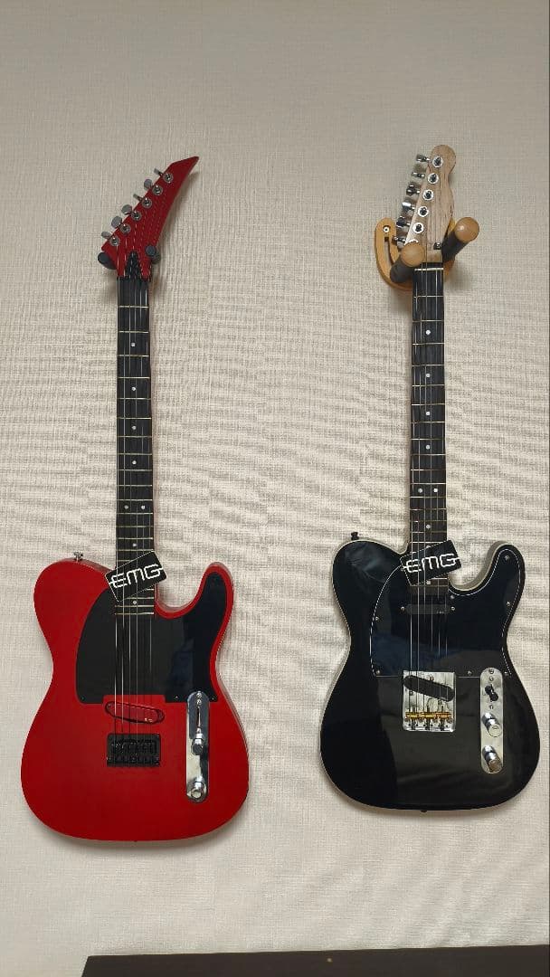 EMGピックアップ ブラックテレキャスターギター＊Fender製ではないです。