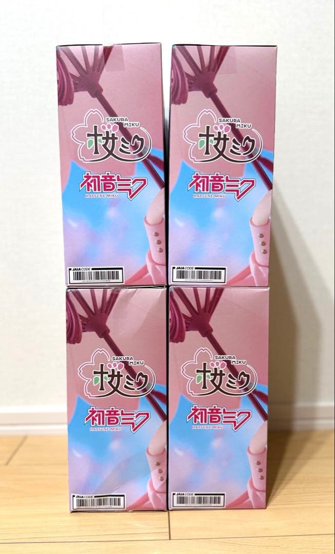桜ミク AMP+ フィギュア 桜ドレスver. 4体セット　初音ミク　フィギュア