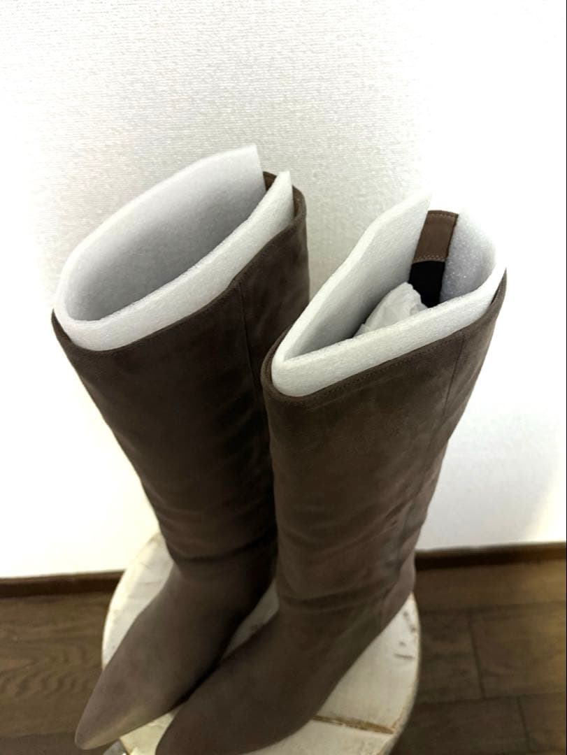【Le talon】5cm ワイドシャフトロングブーツ【新品箱無し】