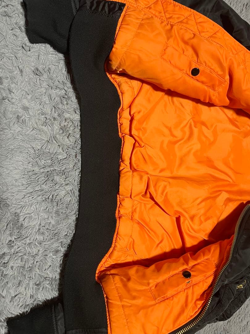 90s alpha industries ma-1 フライトジャケット　ブラック