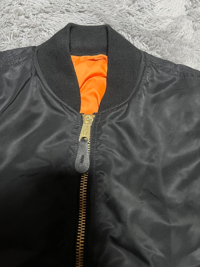 90s alpha industries ma-1 フライトジャケット　ブラック