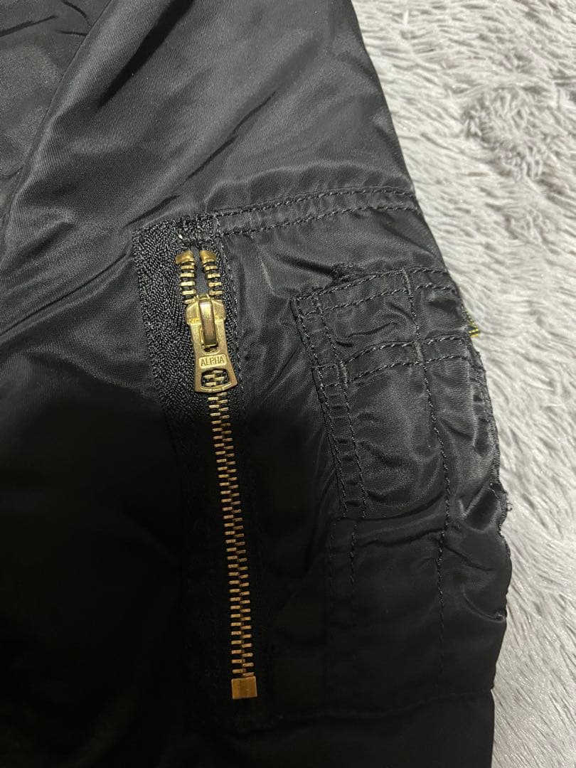90s alpha industries ma-1 フライトジャケット　ブラック