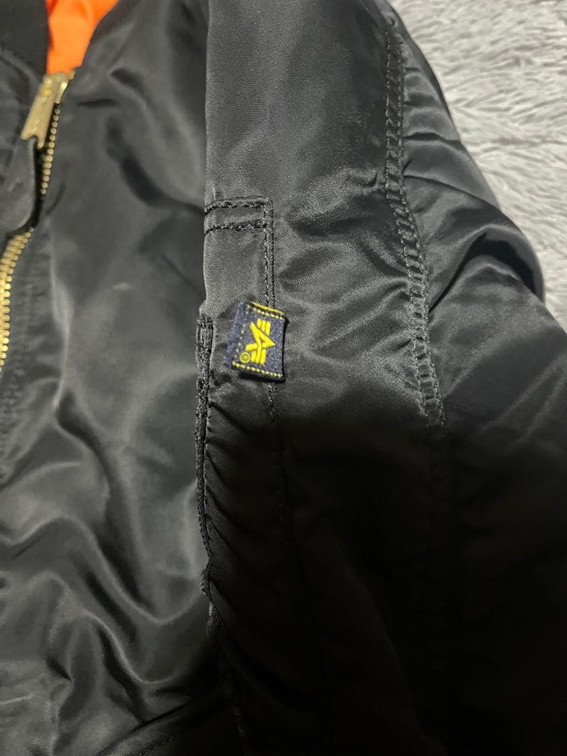 90s alpha industries ma-1 フライトジャケット　ブラック