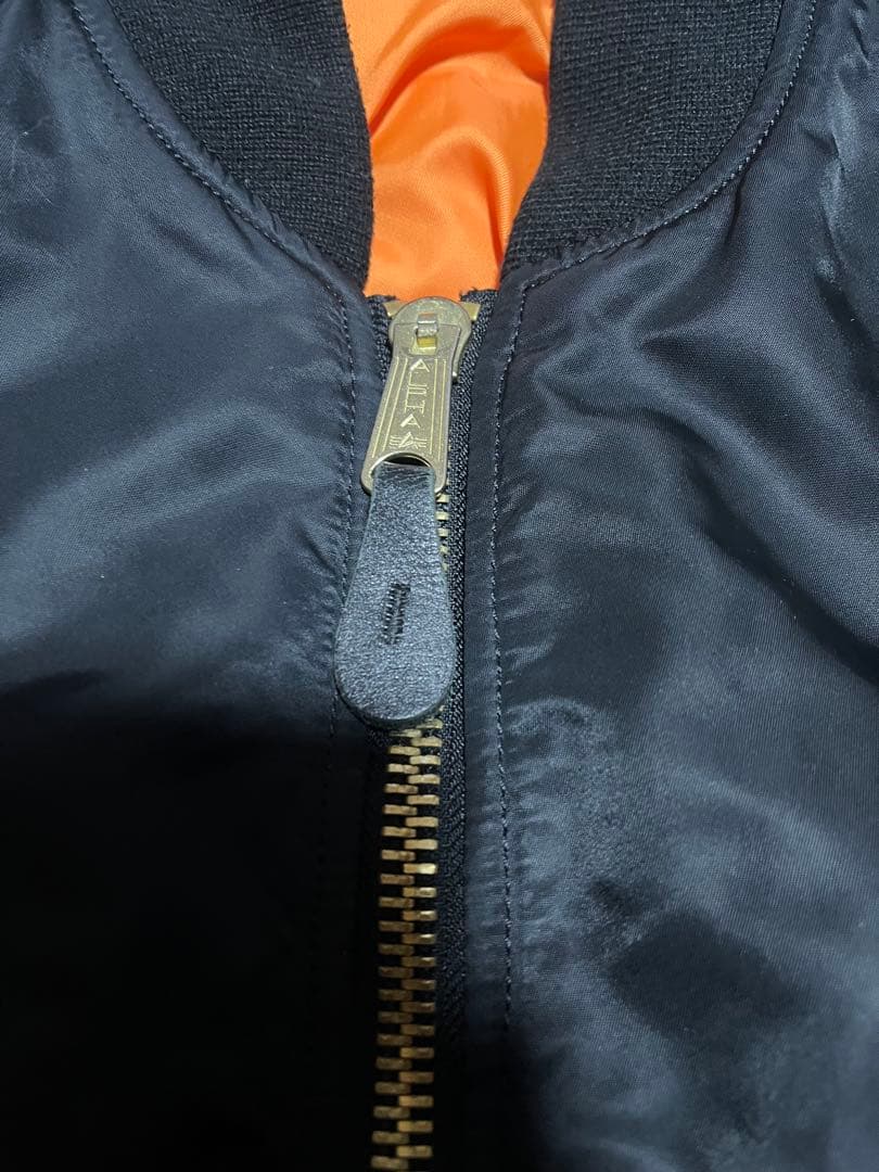 90s alpha industries ma-1 フライトジャケット　ブラック
