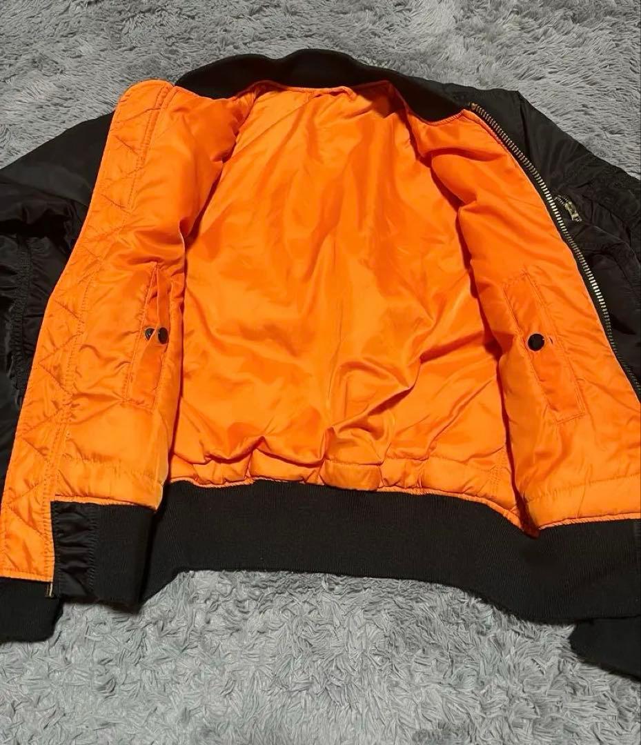90s alpha industries ma-1 フライトジャケット　ブラック