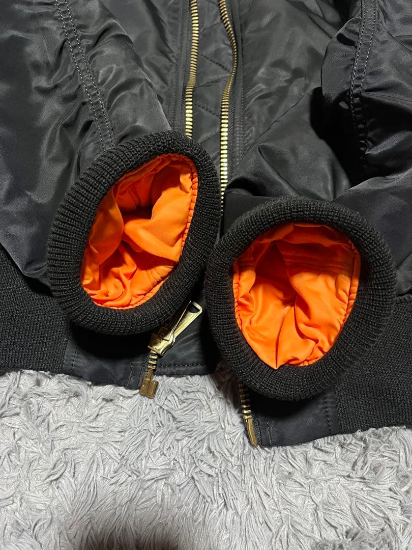 90s alpha industries ma-1 フライトジャケット　ブラック
