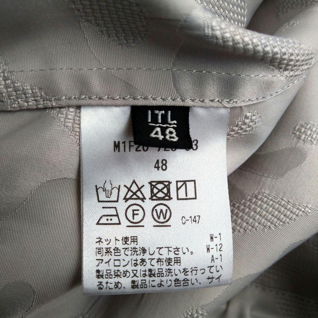 【美品】エポカウォモ ライトグレー ミリタリー ジャケット L