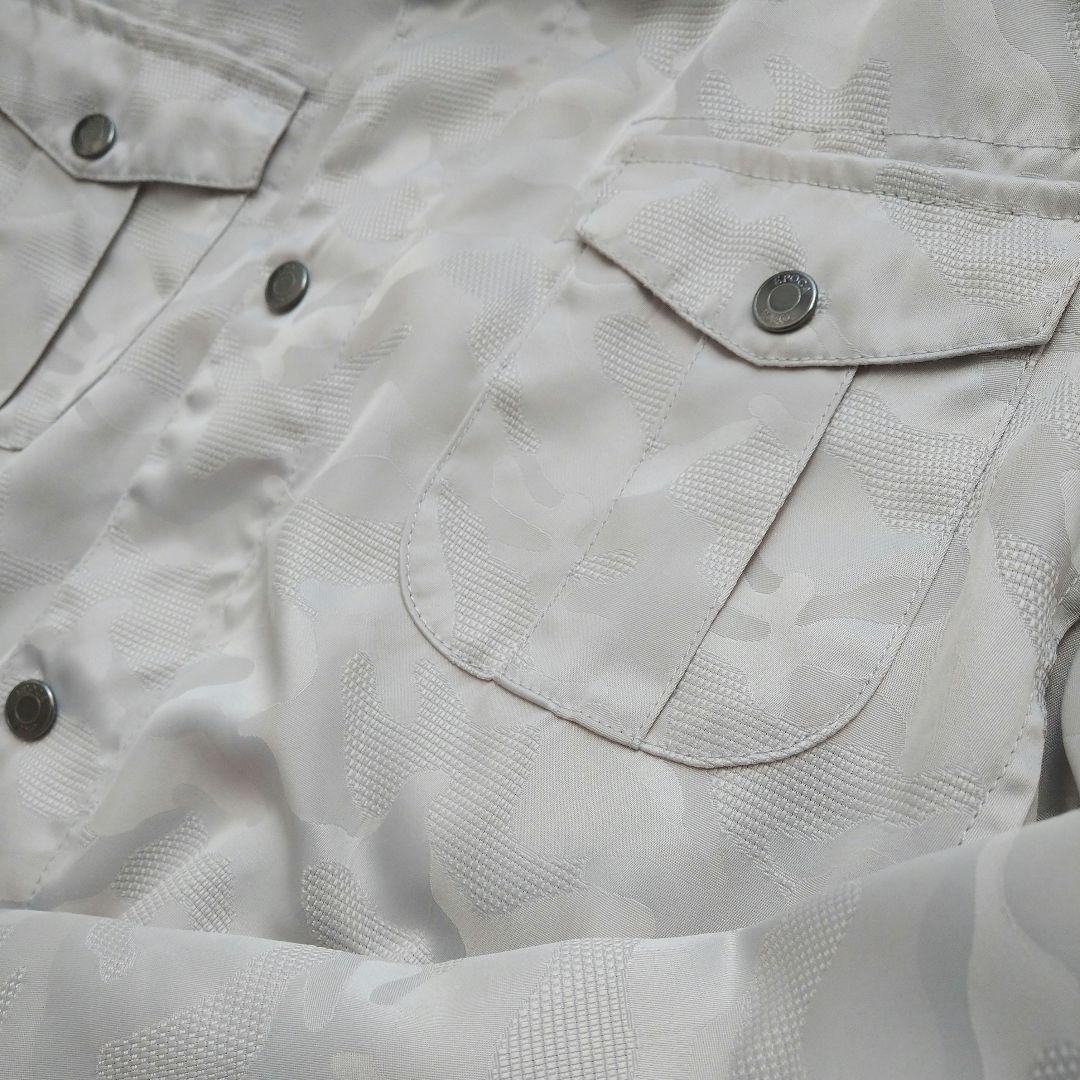 【美品】エポカウォモ ライトグレー ミリタリー ジャケット L