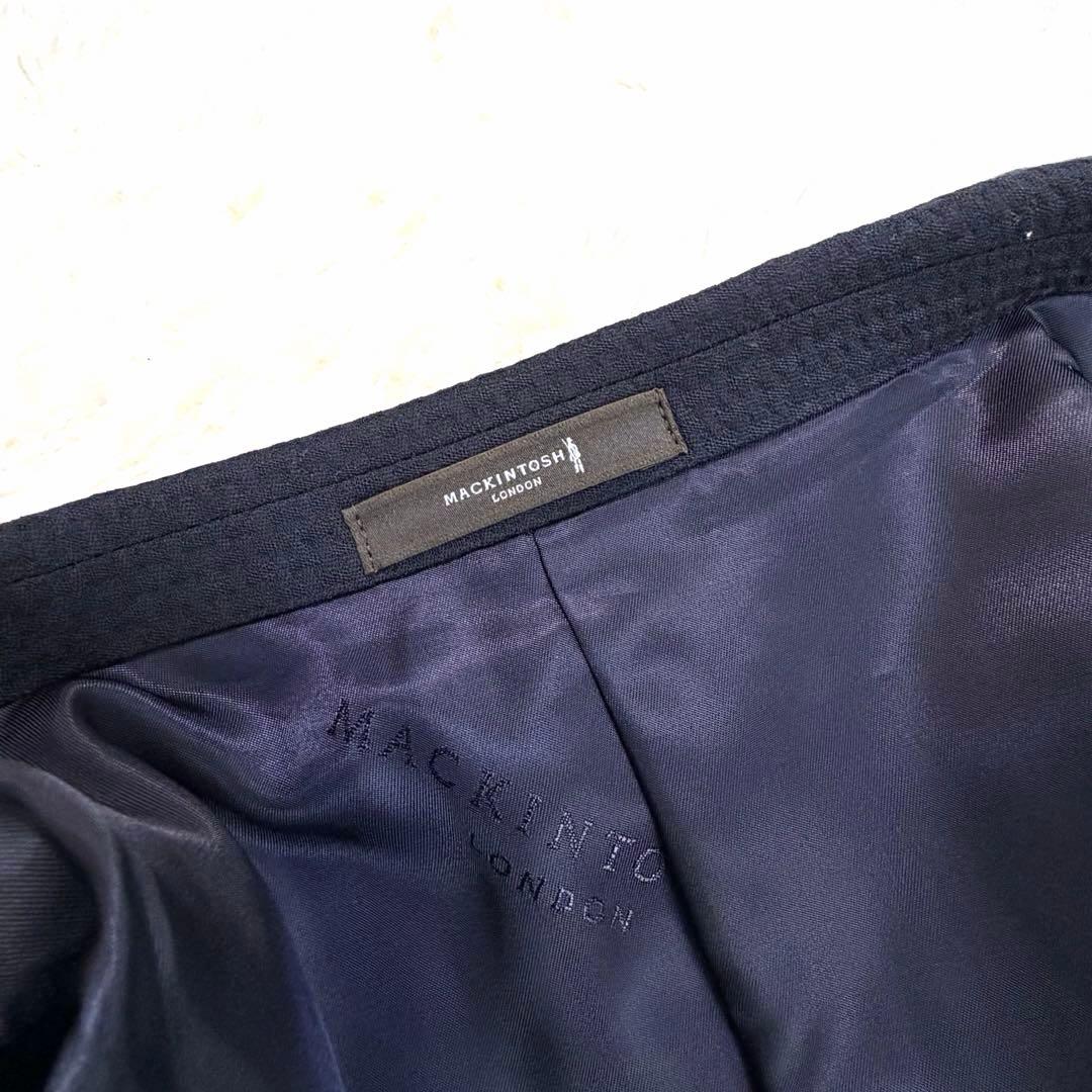 【美品】MACKINTOSH LONDON ジャケット 凸凹生地 ネイビーBB6