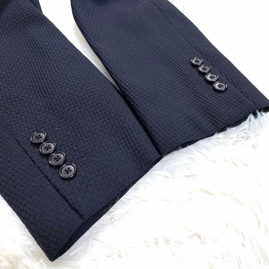【美品】MACKINTOSH LONDON ジャケット 凸凹生地 ネイビーBB6