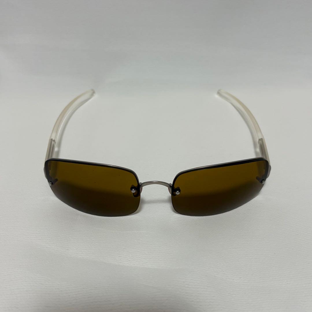 小物 archive PRADA rimless eyewear tech y2k