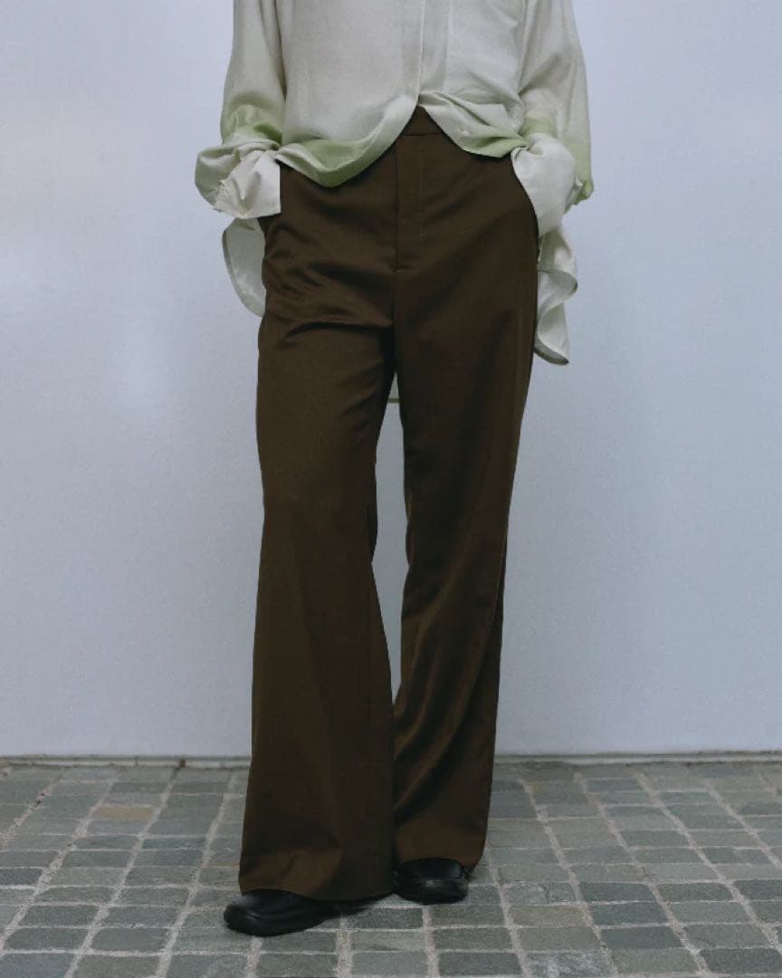 定価完売jself Layered Skirt Pants brown 2