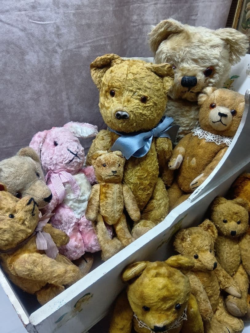 ෆ⃛さくらෆ⃛♥フランスからやって来た優しいお顔のアンティーク　テディベア