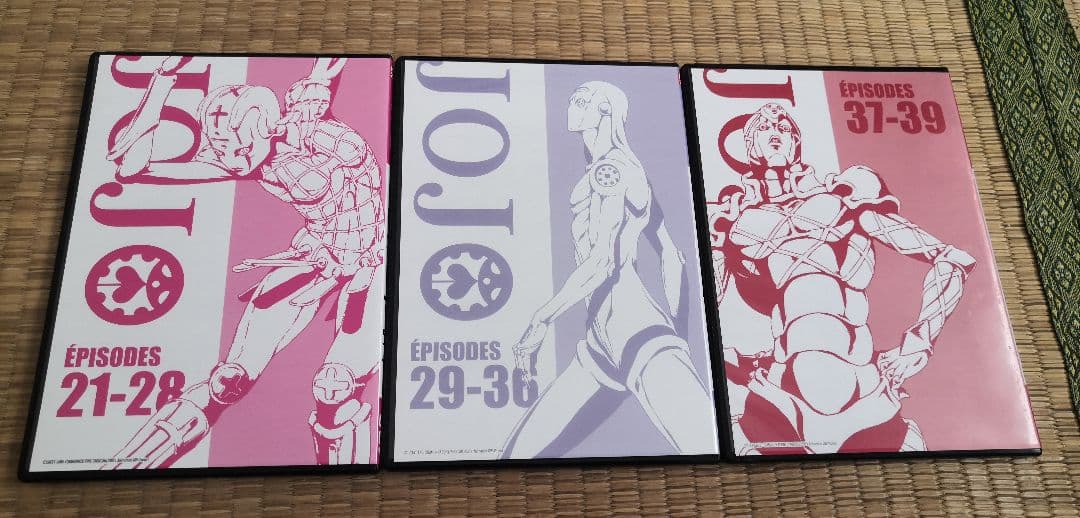 ジョジョの奇妙な冒険 黄金の風 海外版 DVD 1-39話 全話収録 日本語可能