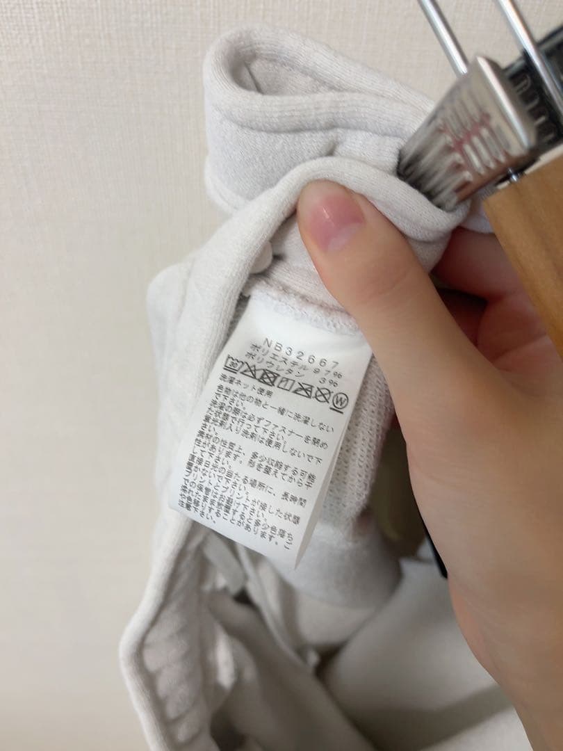 THE NORTH FACE GAR スウェットパンツ　ホワイトミックスグレー