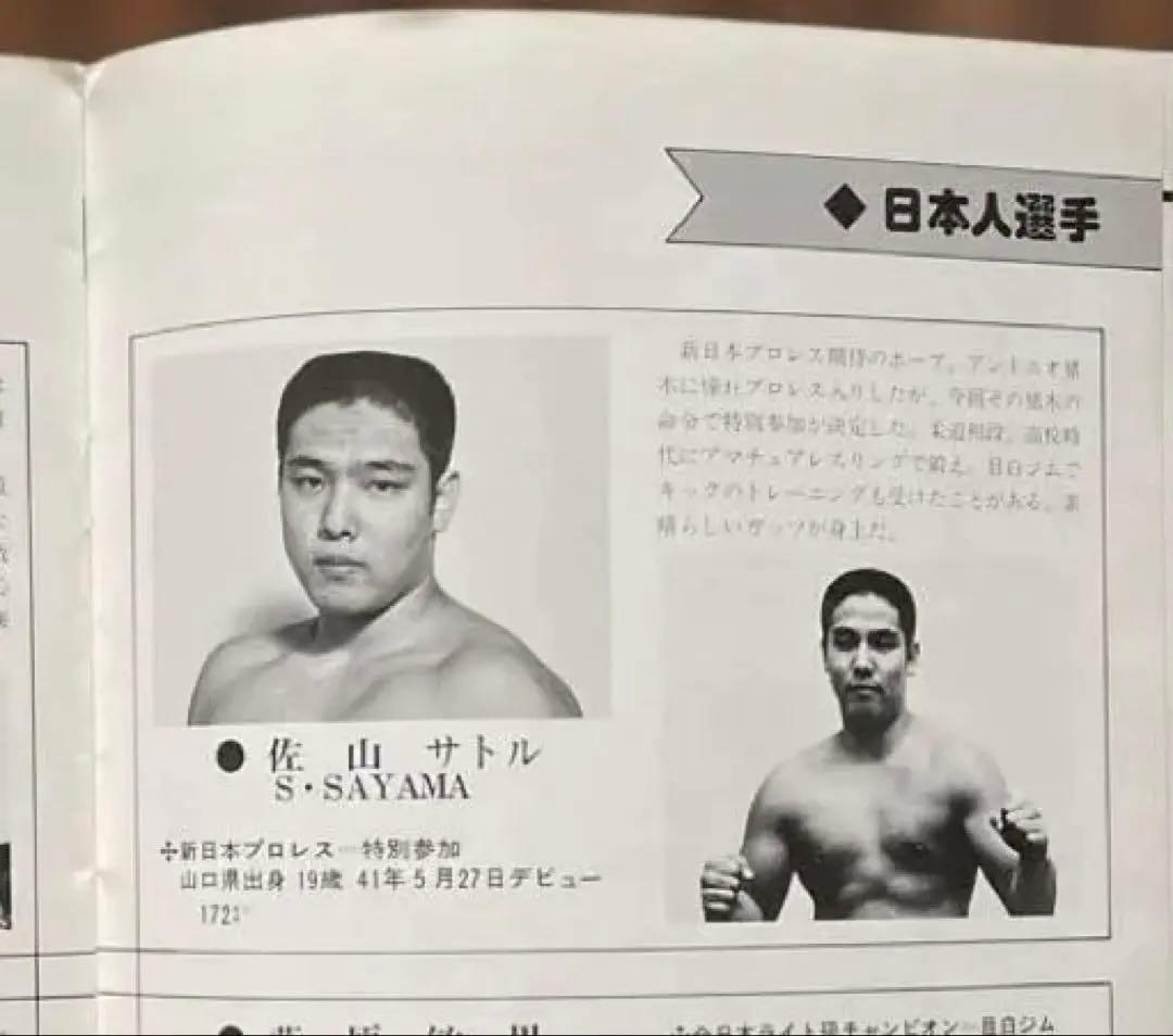 1977年11月14日 格闘技大戦争パンフレット @日本武道館