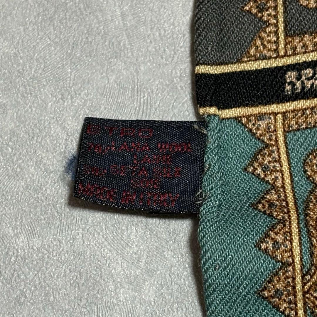 【ビッケロ様】エトロ ETRO 大判 ストール シルク ウール 正方形