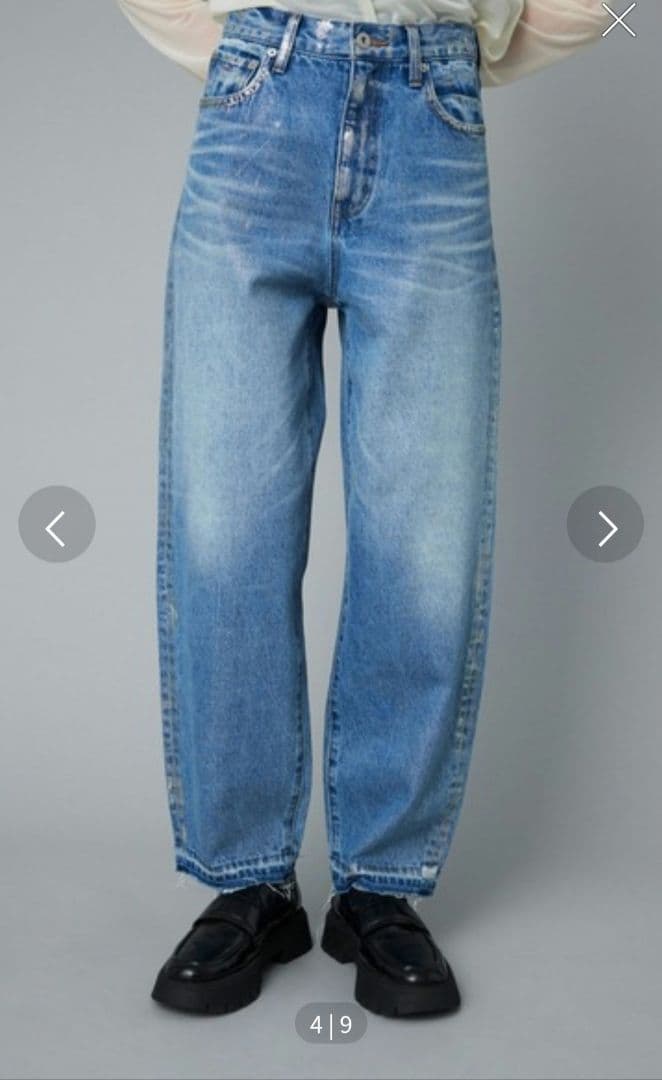 ヘリンドットサイ　HAKU Denim pants　箔デニム HeRIN.CYE