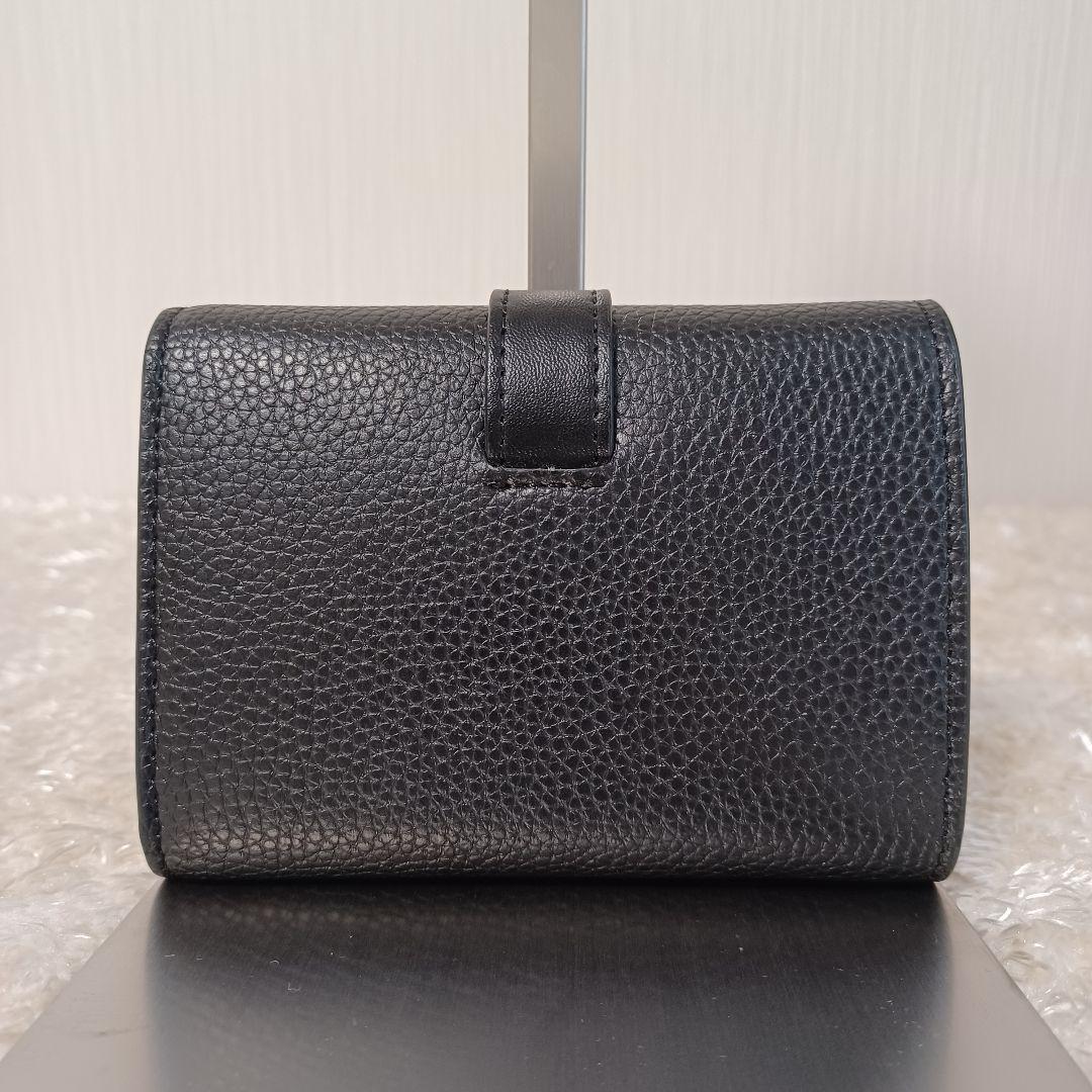 ✨極美品✨現行　ロエベ　バーティカル ウォレット スモール　三つ折り財布　黒