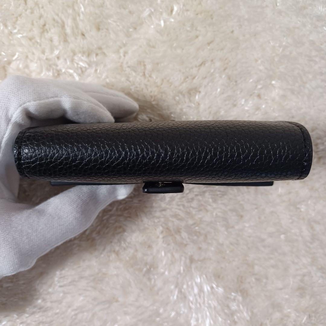 ✨極美品✨現行　ロエベ　バーティカル ウォレット スモール　三つ折り財布　黒