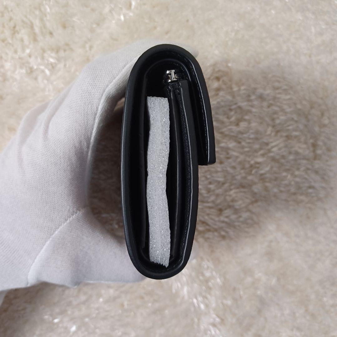 ✨極美品✨現行　ロエベ　バーティカル ウォレット スモール　三つ折り財布　黒
