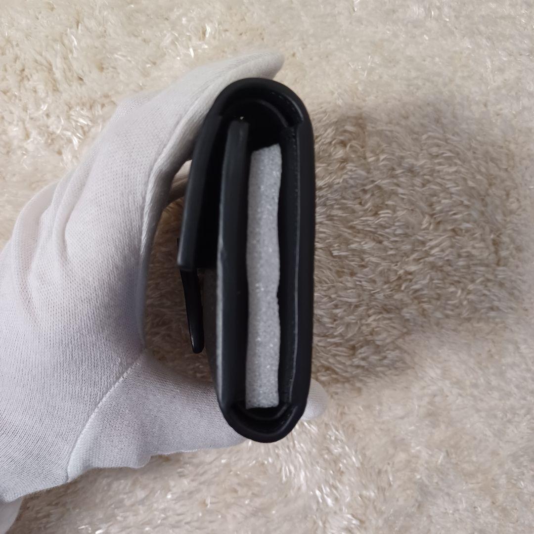 ✨極美品✨現行　ロエベ　バーティカル ウォレット スモール　三つ折り財布　黒