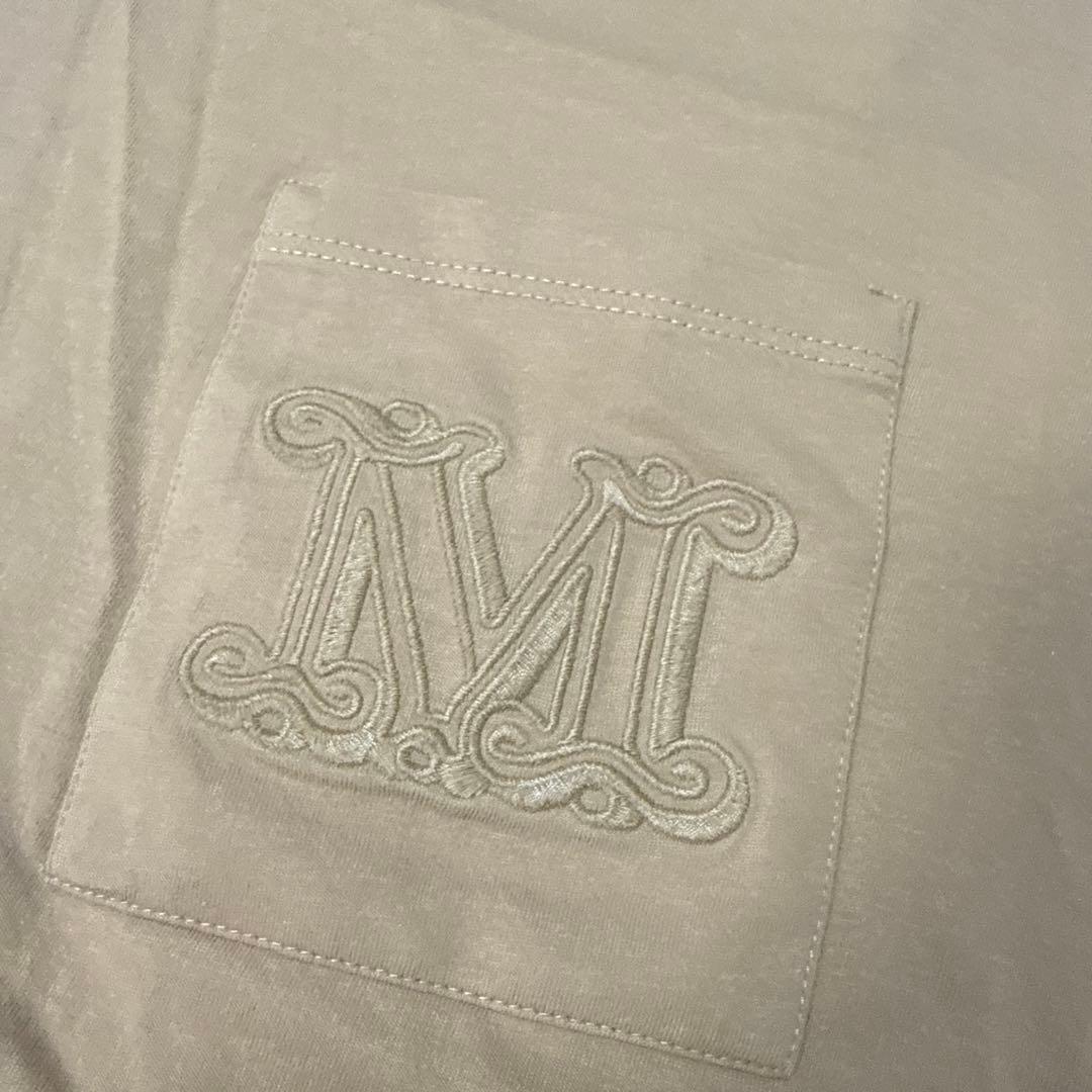Max Mara マックスマーラ ロゴ刺繍 ポケット Tシャツ PAPAIA