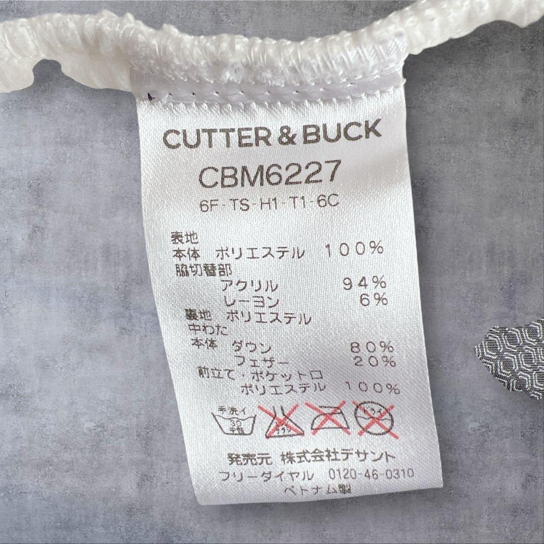 美品CUTTER&BUCK ダウンジャケット メンズ Lゴルフウェア ネイビー