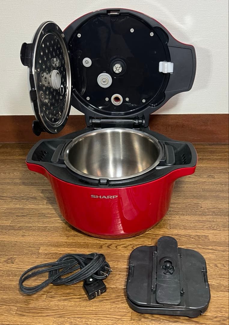 【美品】シャープ 自動調理 鍋 ヘルシオ ホットクック KN-HT99B-R
