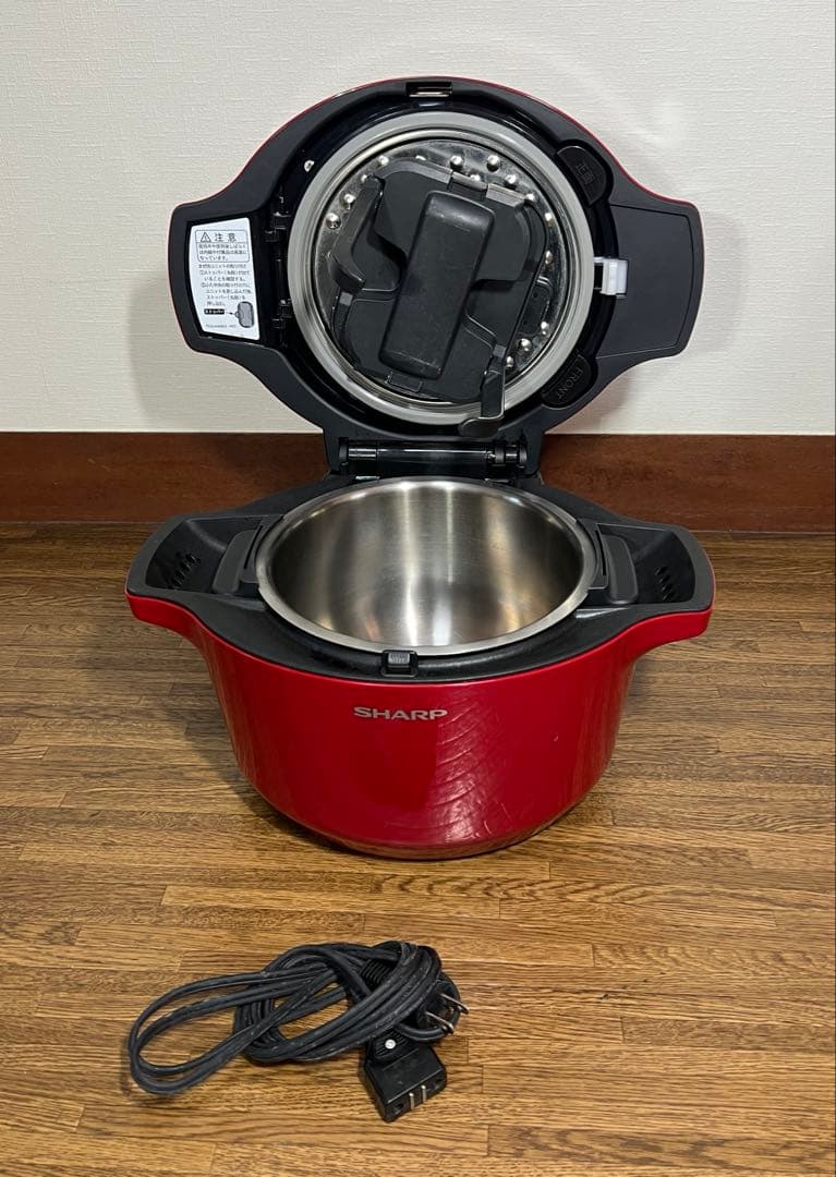 【美品】シャープ 自動調理 鍋 ヘルシオ ホットクック KN-HT99B-R