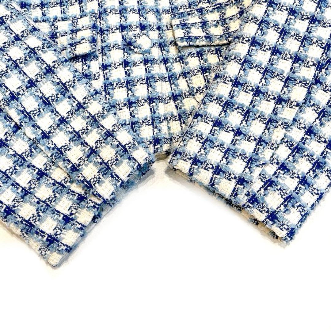 専用blue palang TWEED BOLD JACKET  青白