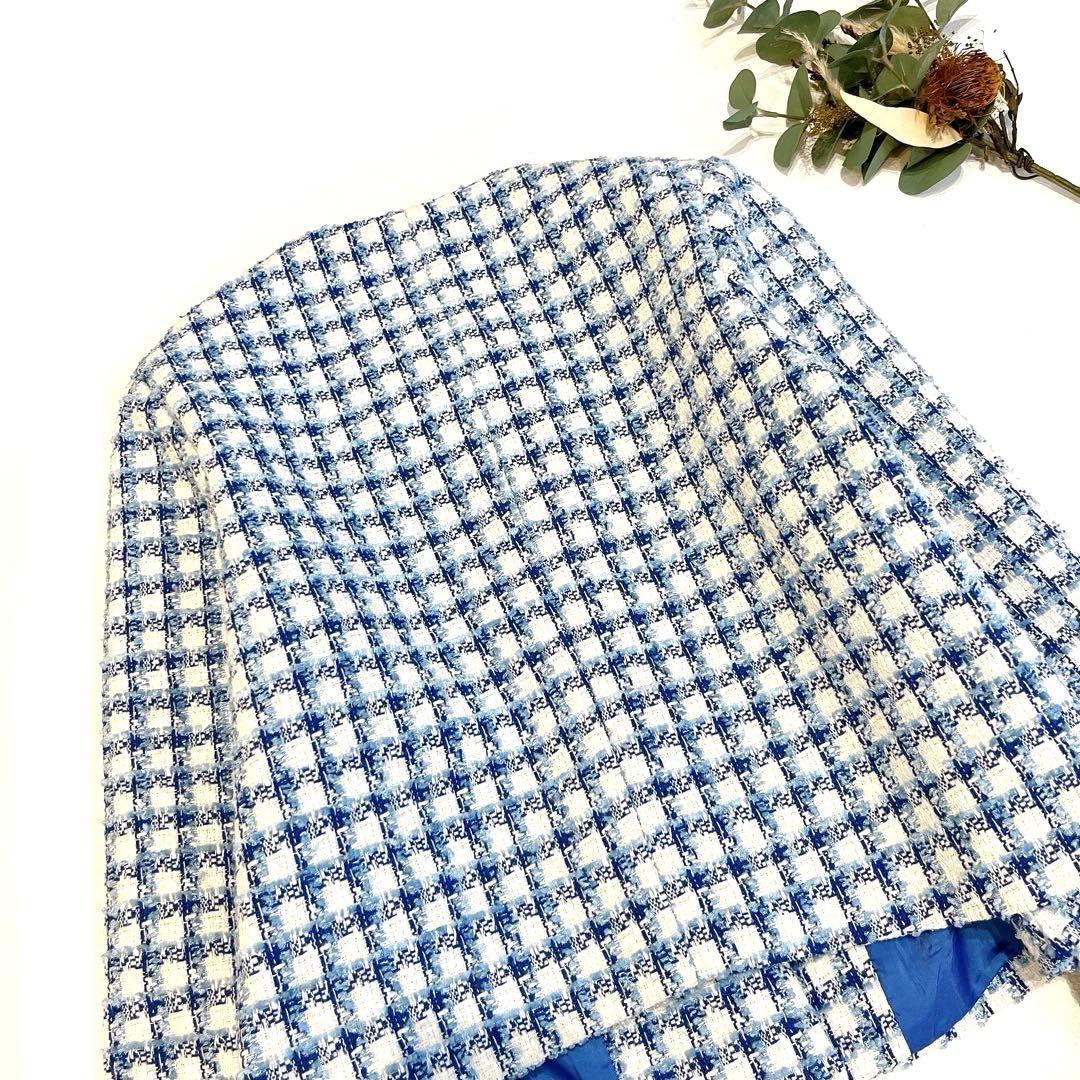 専用blue palang TWEED BOLD JACKET  青白